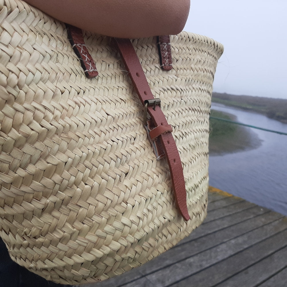 French Market Basket / Market Bag / Straw Tote Bag / Straw Summer Bag / Beach Bag / Shopping Bag / Straw Bag / Bohemian Bag / Large Tote Bag