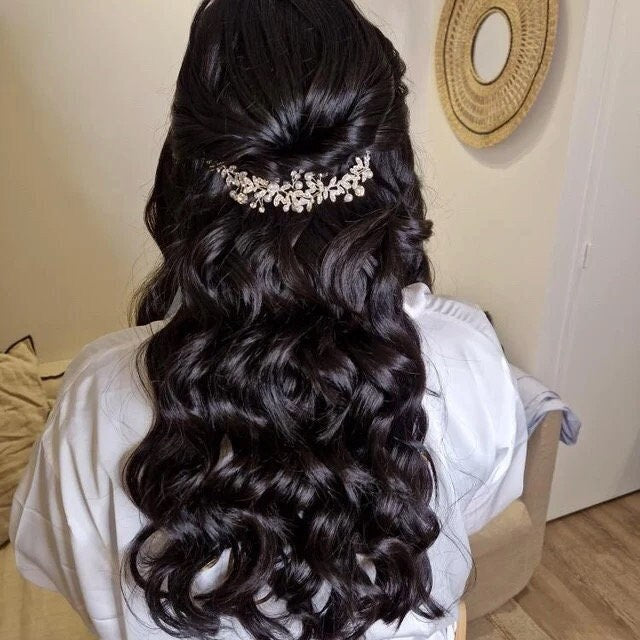 Bridal hair piece Bridal hair vine Bridal Hair Accessories Wedding Hair Accessories Silver Wedding hair piece Rose gold Bridal hair vine